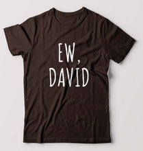 Load image into Gallery viewer, Schitts Creek EW David T-Shirt for Men-S(38 Inches)-Coffee Brown-Ektarfa.online
