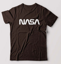 Load image into Gallery viewer, Nasa T-Shirt for Men-S(38 Inches)-Coffee Brown-Ektarfa.online
