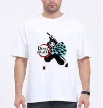 Load image into Gallery viewer, Demon Slayer Oversized T-Shirt for Men-White-Ektarfa.online
