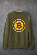 Load image into Gallery viewer, Cryptocurrency Bitcoin Unisex Sweatshirt for Men/Women-Olive Green-Ektarfa.online
