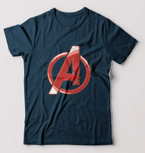 Load image into Gallery viewer, Avengers T-Shirt for Men-S(38 Inches)-Petrol Blue-Ektarfa.online
