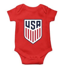 Load image into Gallery viewer, USA Football Kids Romper For Baby Boy/Girl-0-5 Months(18 Inches)-Red-Ektarfa.online
