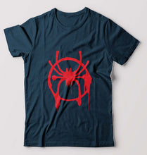 Load image into Gallery viewer, Spiderman Superhero T-Shirt for Men-S(38 Inches)-Petrol Blue-Ektarfa.online
