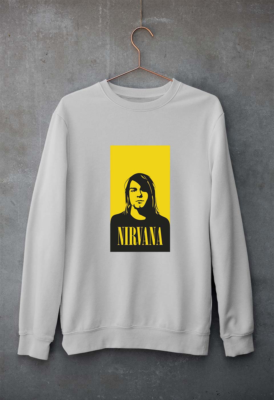 Nirvana Unisex Sweatshirt for Men/Women-Grey Melange-Ektarfa.online