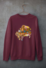 Load image into Gallery viewer, Piano Unisex Sweatshirt for Men/Women-Maroon-Ektarfa.online
