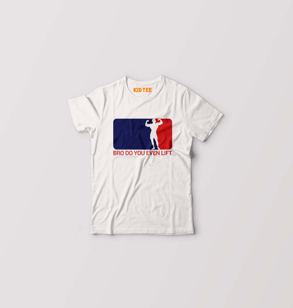 Gym Funny Kids T-Shirt for Boy/Girl-0-1 Year(20 Inches)-White-Ektarfa.online
