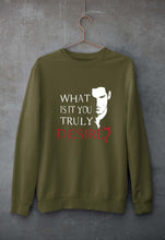 Load image into Gallery viewer, Lucifer Unisex Sweatshirt for Men/Women-Olive Green-Ektarfa.online

