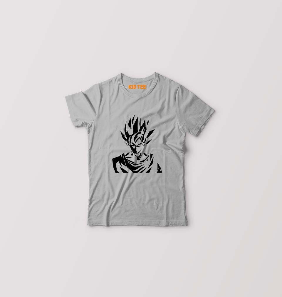 Anime Goku Kids T-Shirt for Boy/Girl-Grey-Ektarfa.online