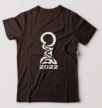 Load image into Gallery viewer, FIFA World Cup Qatar 2022 T-Shirt for Men-S(38 Inches)-Coffee Brown-Ektarfa.online
