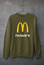 Load image into Gallery viewer, McDonald’s Unisex Sweatshirt for Men/Women-S(40 Inches)-Olive Green-Ektarfa.online
