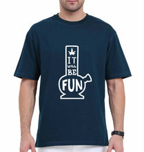 Load image into Gallery viewer, Bong Oversized T-Shirt for Men-Petrol Blue-Ektarfa.online

