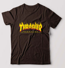 Load image into Gallery viewer, Thrasher Magzine T-Shirt for Men-Coffee brown-Ektarfa.online
