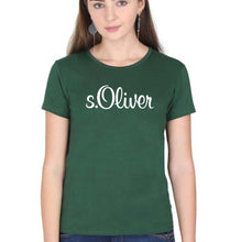 Load image into Gallery viewer, s.Oliver T-Shirt for Women-XS(32 Inches)-Dark Green-Ektarfa.online
