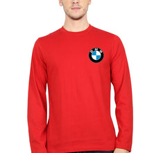 Load image into Gallery viewer, BMW Full Sleeves T-Shirt for Men-S(38 Inches)-Red-Ektarfa.online
