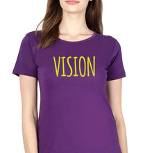Load image into Gallery viewer, Vision T-Shirt for Women-XS(32 Inches)-Purple-Ektarfa.online
