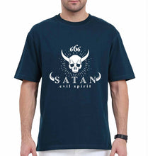 Load image into Gallery viewer, O-Parts Hunter 666 Satan Oversized T-Shirt for Men-Petrol Blue-Ektarfa.online
