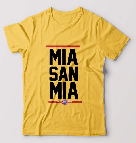 Bayern Munich T-Shirt for Men-Golden Yellow-Ektarfa.online