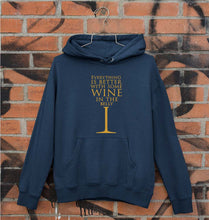 Load image into Gallery viewer, GOT Game Of Thrones Wine In The Belly Unisex Hoodie for Men/Women-S(40 Inches)-Navy Blue-Ektarfa.online

