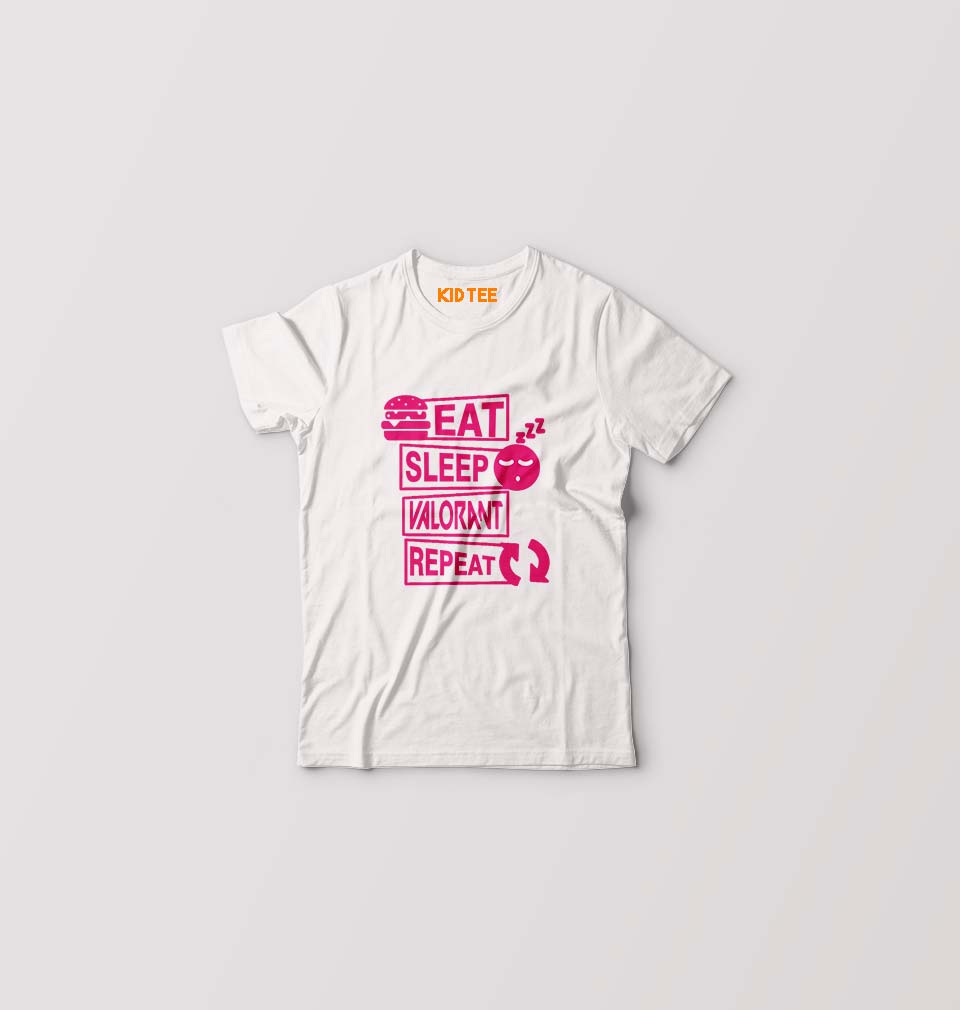 Valorant Kids T-Shirt for Boy/Girl-White-Ektarfa.online