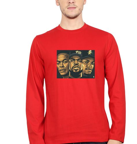 NWA Full Sleeves T-Shirt for Men-Red-Ektarfa.online