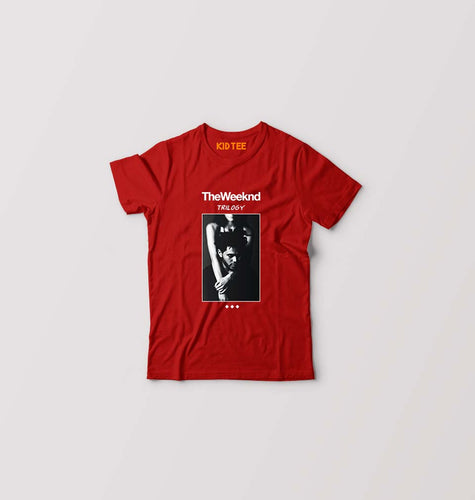 The Weeknd Trilogy Kids T-Shirt for Boy/Girl-0-1 Year(20 Inches)-Red-Ektarfa.online