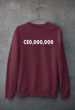 Load image into Gallery viewer, CEO Unisex Sweatshirt for Men/Women-S(40 Inches)-Maroon-Ektarfa.online
