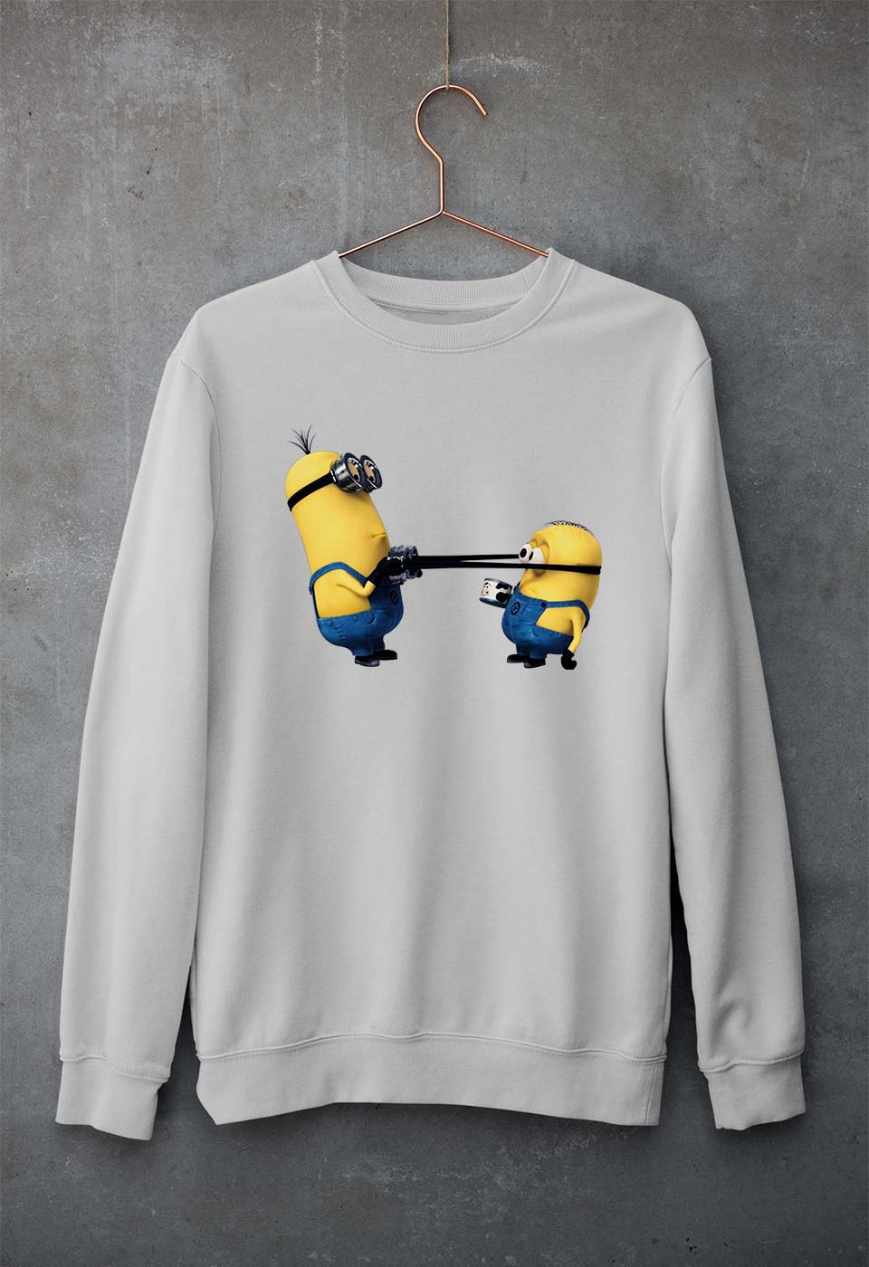 Minion Unisex Sweatshirt for Men/Women-Grey Melange-Ektarfa.online