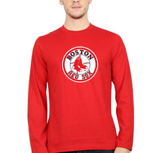 Load image into Gallery viewer, Boston Red Sox Baseball Full Sleeves T-Shirt for Men-Red-Ektarfa.online
