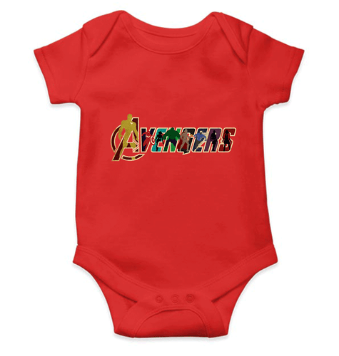 Avengers Kids Romper Kids Romper For Baby Boy/Girl-0-5 Months(18 Inches)-RED-Ektarfa.online