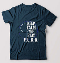 Load image into Gallery viewer, PUBG Keep Calm And Play Pubg T-Shirt for Men-Petrol Blue-Ektarfa.online

