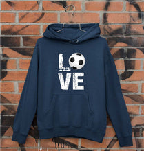 Load image into Gallery viewer, Love Football Unisex Hoodie for Men/Women-Navy Blue-Ektarfa.online

