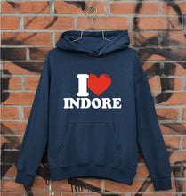 Load image into Gallery viewer, I Love Indore Unisex Hoodie for Men/Women-Navy Blue-Ektarfa.online

