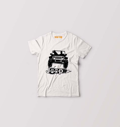 Jeep Kids T-Shirt for Boy/Girl-White-Ektarfa.online