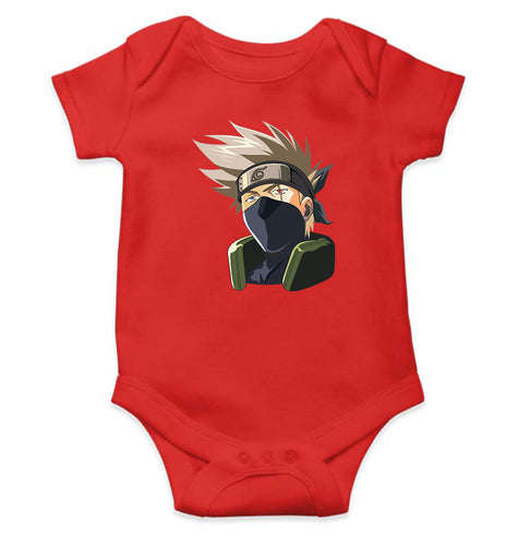 Hatake Kakashi Kids Romper Kids Romper For Baby Boy/Girl-0-5 Months(18 Inches)-RED-Ektarfa.online