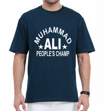 Load image into Gallery viewer, Muhammad Ali Oversized T-Shirt for Men-Petrol Blue-Ektarfa.online
