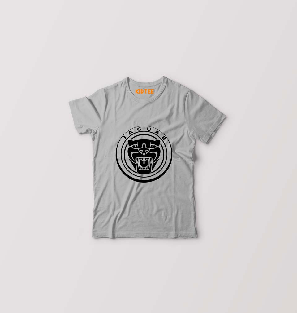Jaguar Kids T-Shirt for Boy/Girl-Grey-Ektarfa.online