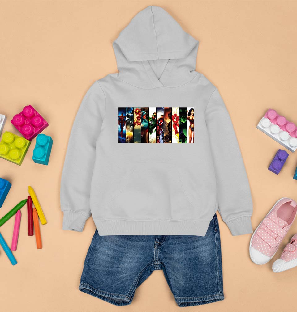 Superhero Kids Hoodie for Boy/Girl-Grey-Ektarfa.online
