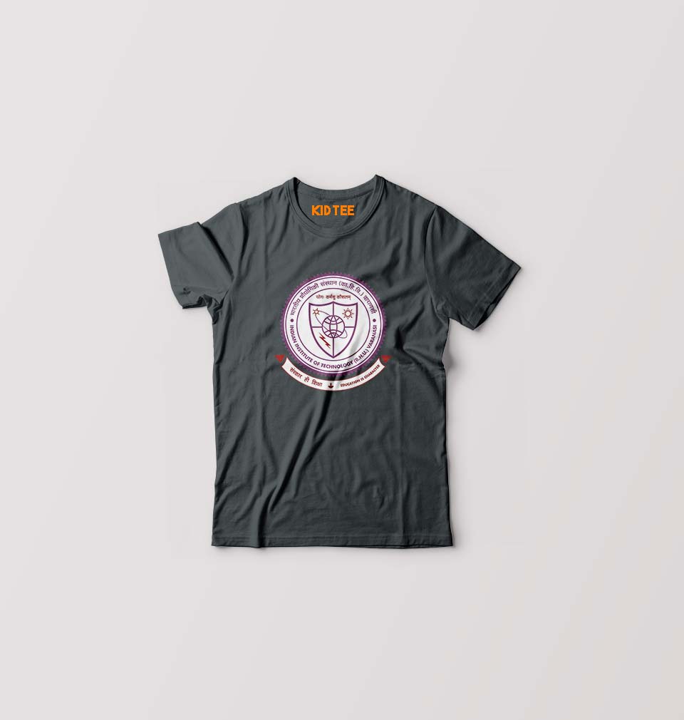IIT (BHU) Varanasi Kids T-Shirt for Boy/Girl-Steel grey-Ektarfa.online