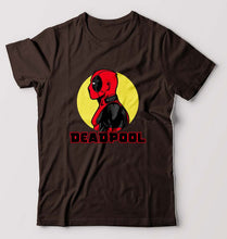 Load image into Gallery viewer, Deadpool Superhero T-Shirt for Men-S(38 Inches)-Coffee Brown-Ektarfa.online
