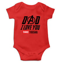 Load image into Gallery viewer, Dad I Love You 3000 Kids Romper For Baby Boy/Girl-0-5 Months(18 Inches)-RED-Ektarfa.online
