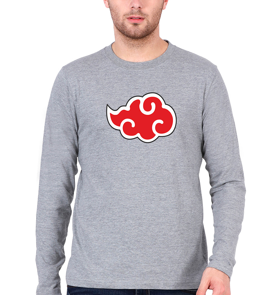 Akatsuki Full Sleeves T-Shirt for Men-Grey Melange-Ektarfa.online