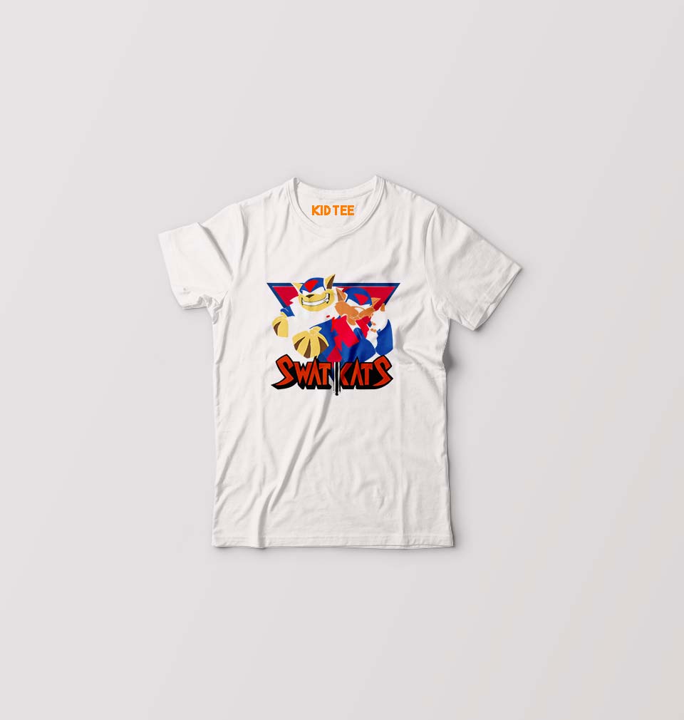 Swat Kats Kids T-Shirt for Boy/Girl-0-1 Year(20 Inches)-White-Ektarfa.online