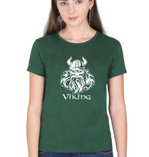 Load image into Gallery viewer, Viking T-Shirt for Women-Dark Green-Ektarfa.online
