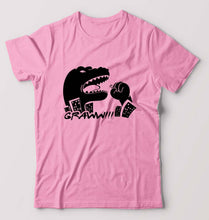 Load image into Gallery viewer, Godzilla T-Shirt for Men-S(38 Inches)-Light Baby Pink-Ektarfa.online
