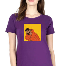 Load image into Gallery viewer, Drake T-Shirt for Women-XS(32 Inches)-Purple-Ektarfa.online
