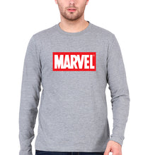 Load image into Gallery viewer, Marvel Full Sleeves T-Shirt for Men-Grey Melange-Ektarfa.online
