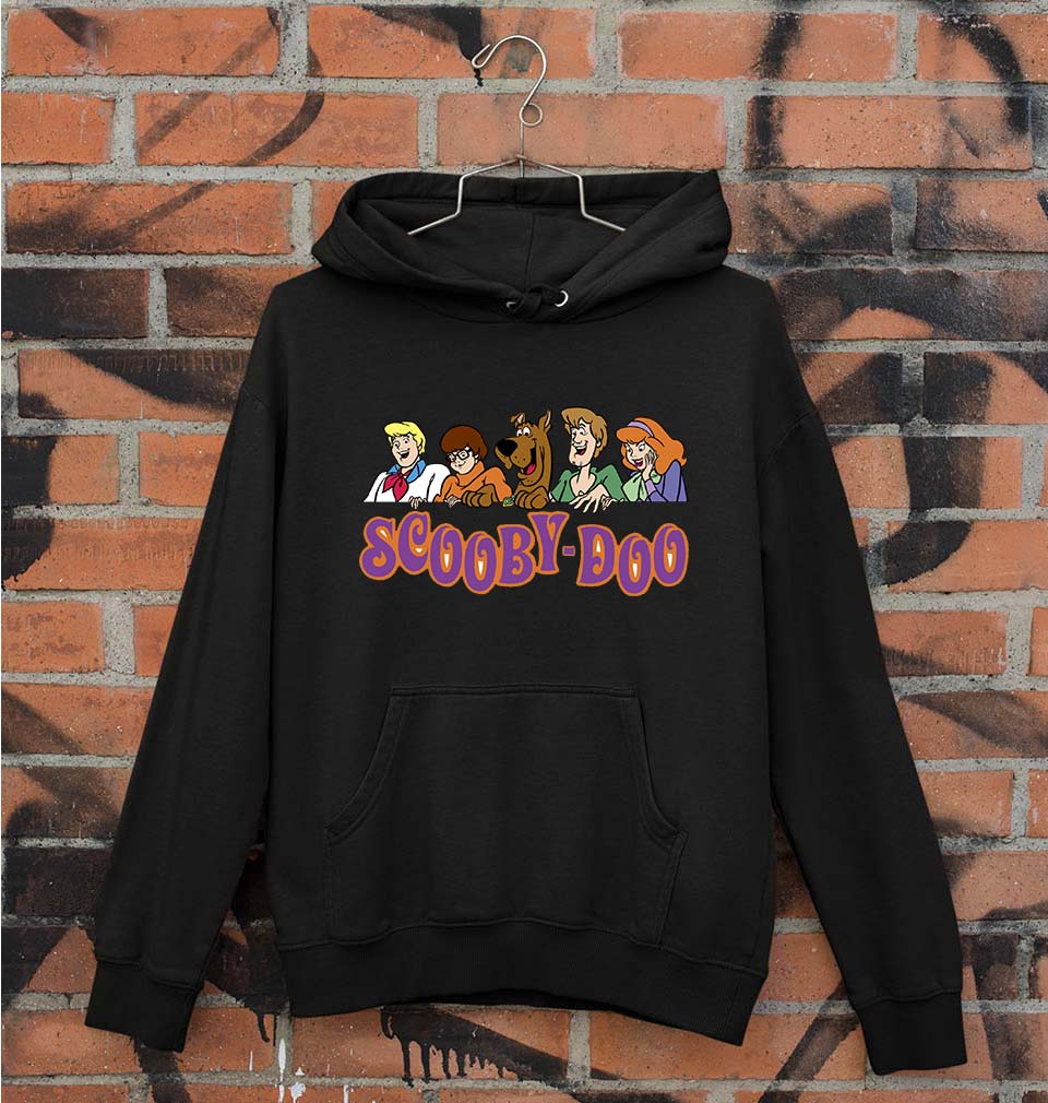 Scooby Doo Unisex Hoodie for Men/Women-S(40 Inches)-Black-Ektarfa.online