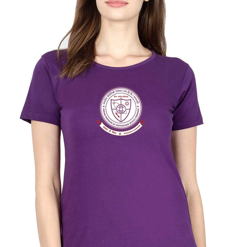 IIT (BHU) Varanasi T-Shirt for Women-Purple-Ektarfa.online