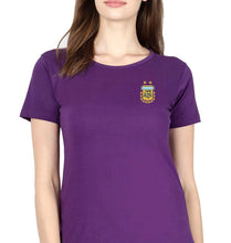 Load image into Gallery viewer, Argentina Footbal T-Shirt for Women-Purple-Ektarfa.online
