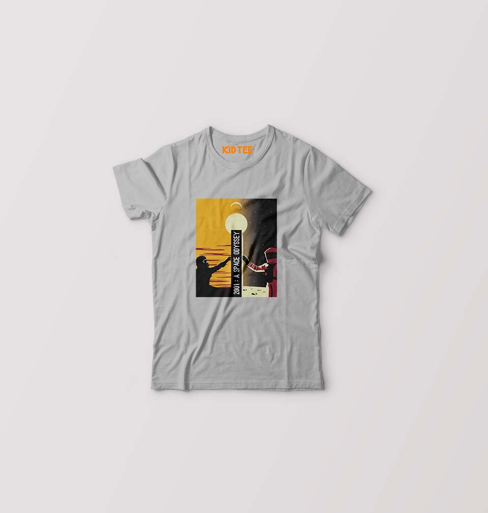 2001 A Space Odyssey Kids T-Shirt for Boy/Girl-Grey-Ektarfa.online